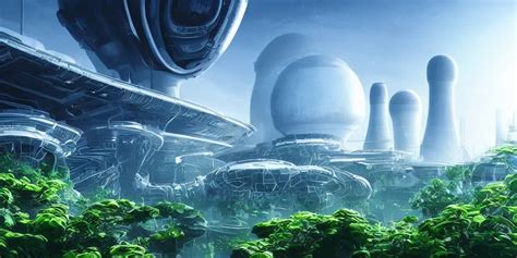 Beautiful Scifi Power Plant Limitless Energy Inside Stable Diffusion