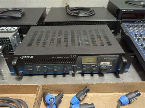 Pyle Pt V Pa Amplifier With Mic Talkover Isabell Auction