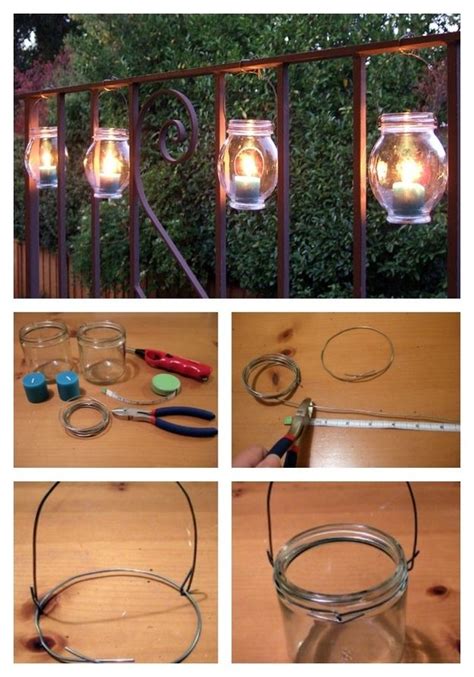 Hanging Railing Jars Outdoor Lighting Diys To Brighten Up Your