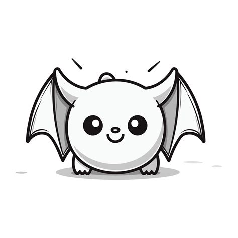 Cute Bat Cartoon Mascot Character. Vector Illustration. 32920277 Vector ...