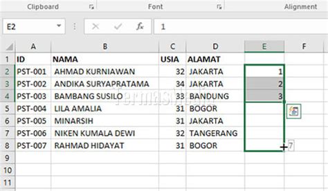 Cara Membuat Warna Baris Data Berselang Seling Pada Excel Ide