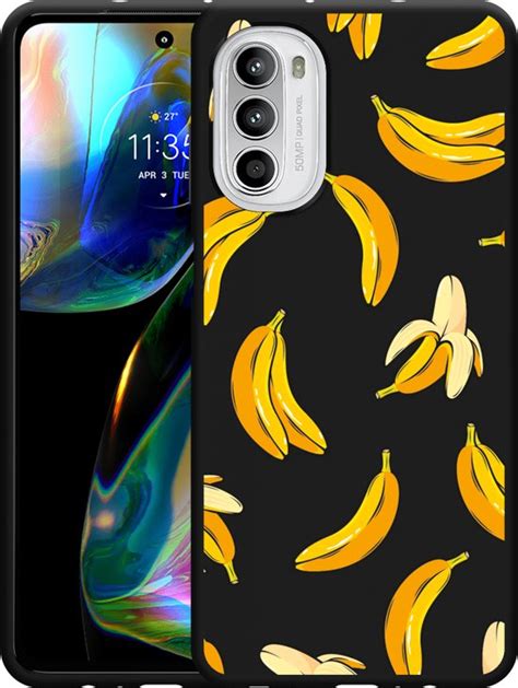 Cazy Hoesje Zwart Geschikt Voor Motorola Moto G82 Banana Bol