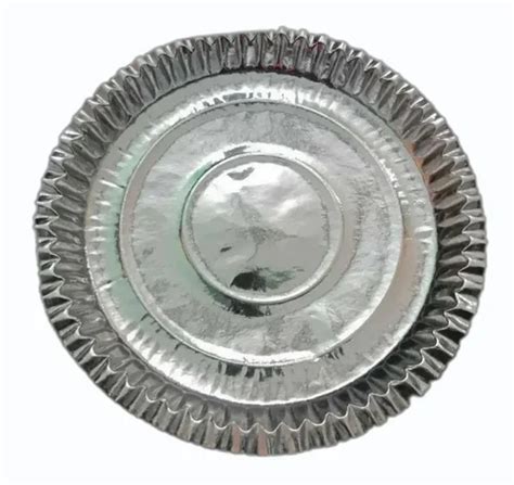 12inch Silver Foil Paper Plate At Rs 1 Piece Silver Paper Dish In