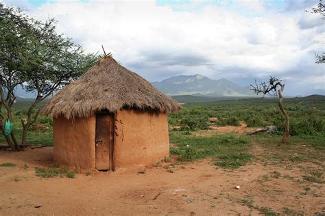 A Hut Made Out Of Mud In Africa by Andydidyk