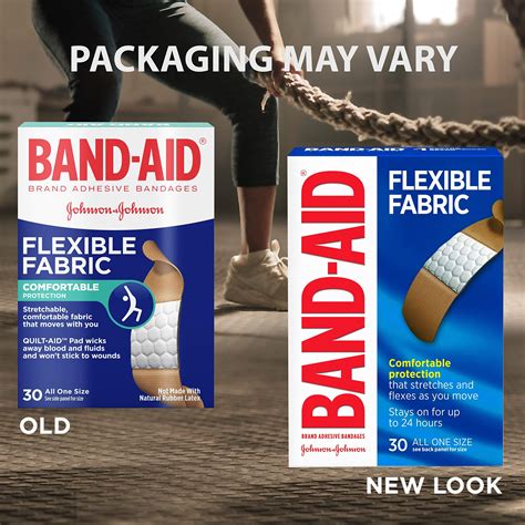 Band Aid Brand Flexible Fabric Adhesive Bandages For Wound Care And