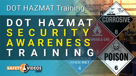 Dot Hazmat Security Awareness Youtube