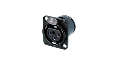 Nc Fd H Bag Neutrik Xlr Panel Mount Female Receptacle Socket