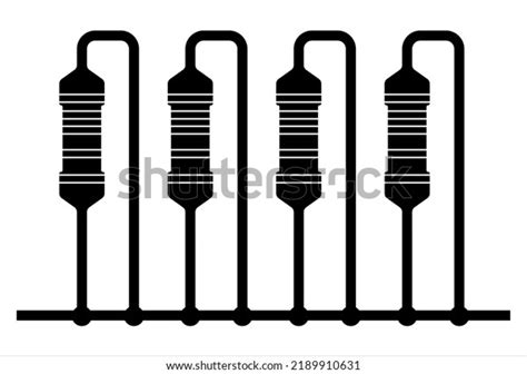 Resistor Icon Passive Twoterminal Electrical Component เวกเตอร์สต็อก ปลอดค่าลิขสิทธิ์