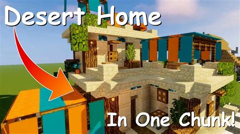 Small Desert House In One Chunk Tutorial Minecraft House Design 25