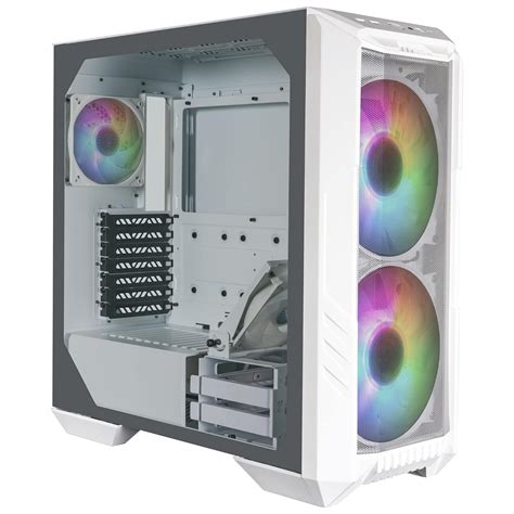 Cooler Master HAF 500 Computer Case White High Airflow Cabinet