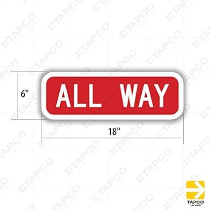 Tapco R1 3P Engineer Grade Prismatic Rectangular Standard Traffic Sign