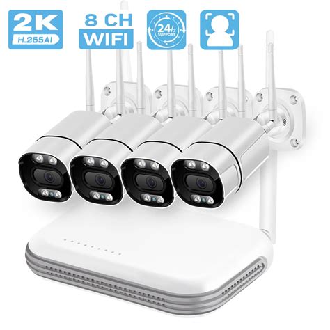 Besder Ch Nvr Wireless Cctv System Mp Hd Audio Outdoor Ip Wifi Camera