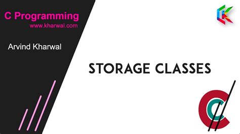 Storage Classes In C Programming C Programming Youtube