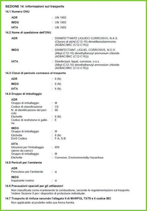 Le Sezioni Della Scheda Dati Di Sicurezza Sds Sogeam