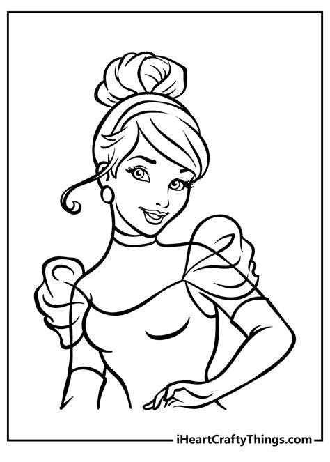 Cinderella Coloring Page Printable Free Printable Templates