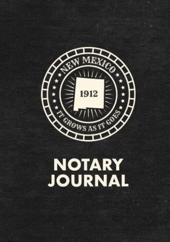 New Mexico Notary Journal Notary Log Book To Record Public