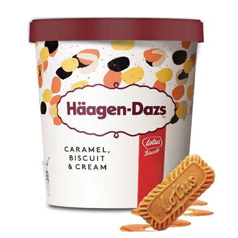 Gelado Speculoos Caramel Biscuit And Cream Häagen Dazs Emb 460 Ml