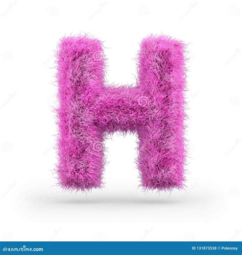 Uppercase Fluffy And Furry Font 3d Stock Illustration Illustration