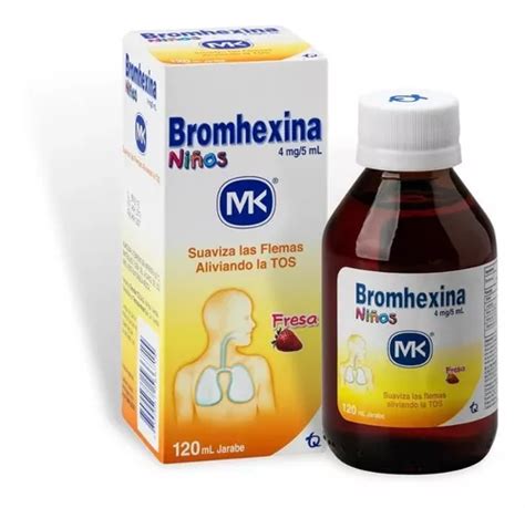 Jarabe Mk Bromhexina Pediátrico Unidad A 182 Mercadolibre