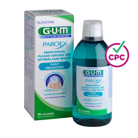 Gum Paroex Intensive Action Mouthwash Anti Plaque Action