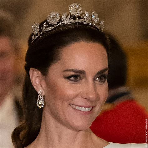 Strathmore Rose Tiara Worn By Kate Middleton Princess Of Wales