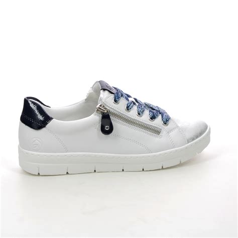 Remonte D5825 80 Ravenna 11 White Navy Womens Trainers