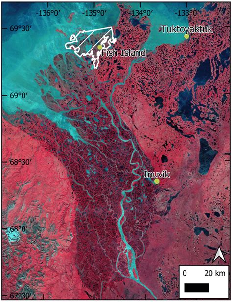 False Color Composite M Resolution Landsat Image Bands And