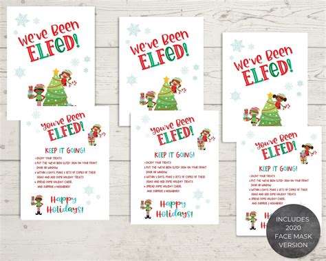 Instant Download Printable Christmas Weve Been Elfed Youve Been