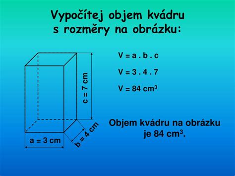 Ppt Objem A Povrch Kv Dru A Krychle Powerpoint Presentation Free