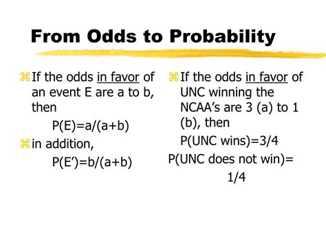 How To Calculate Probability With Odds