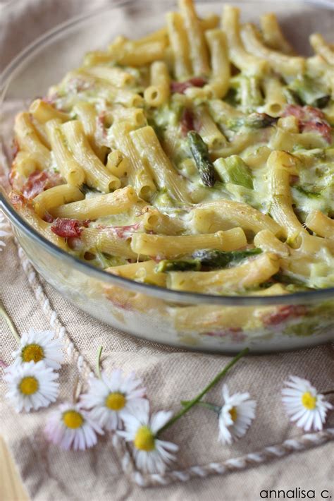 Lemon Blu Pasta Al Forno Agli Asparagi Crescenza E Prosciutto Cotto