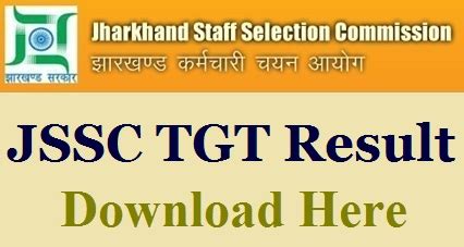 JSSC TGT Result 2022 2023 Check Jharkhand CGTTCE Cutoff Final Merit