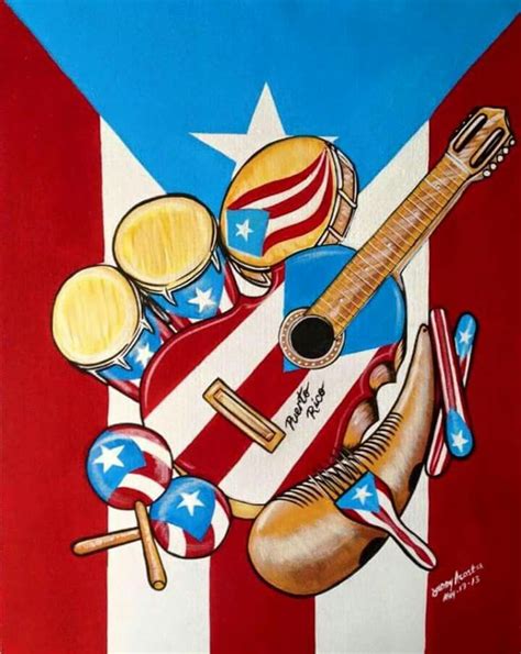 Puertorican Traditional Musical Instruments Puerto Rico Art Puerto