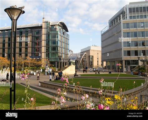 A View From The Peace Gardens Towards Millenium Square And The Winter