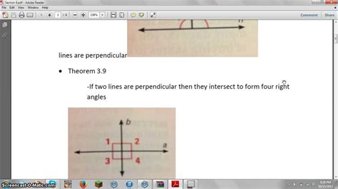 Prove Theorems About Perpendicular Lines Youtube