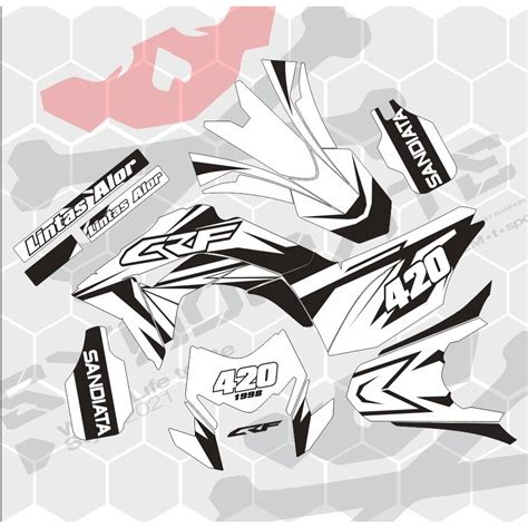 Decal Sticker Crf L Wr Gordon D Tracker Crf Klx Bf Full Body