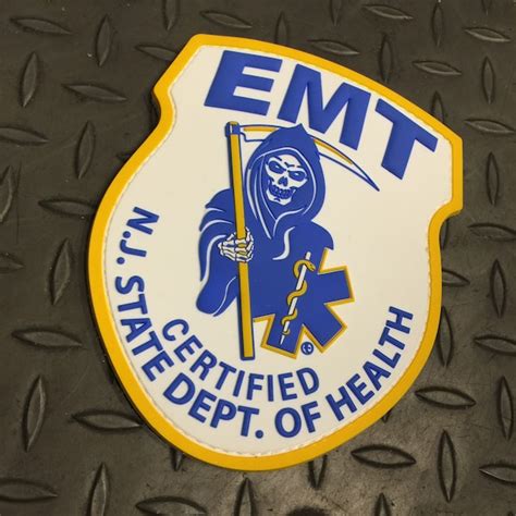 New Jersey Emt Patch Etsy