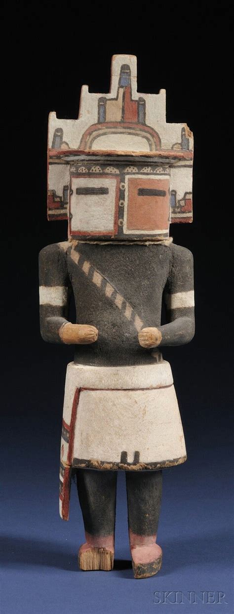 Hopi Polychrome Carved Wood Kachina Doll Sale Number 2563b Lot