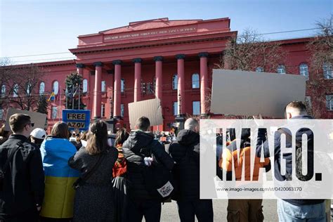 Rally Of Relatives Of The Azovstal Defenders In Kyiv Ukraine Mar