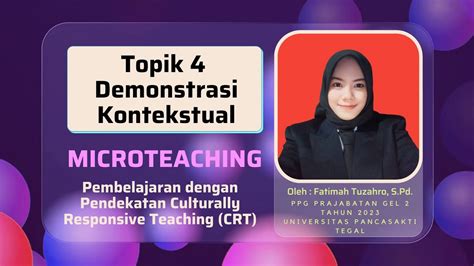 Topik 4 Demonstrasi Kontekstual Prinsip Pengajaran Asesmen