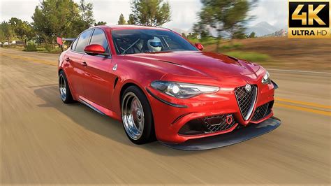 NEW 700HP Alfa Romeo Giulia Quadrifoglio Forza Horizon 5 4K60FPS