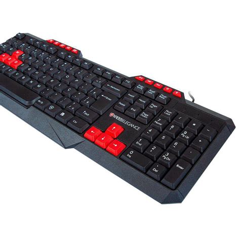 Teclado Gamer Usb Membrana Abnt Preto Vermelho C Tech Shopee Brasil