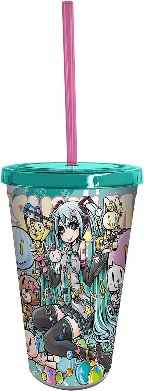 Amazon Abystyle Hatsune Miku Band Oz Plastic Acrylic Tumbler