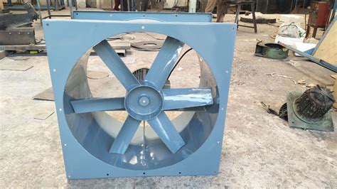 0 75KW Mild Steel Axial Flow Fan For Industrial Capacity 1000 M3 H