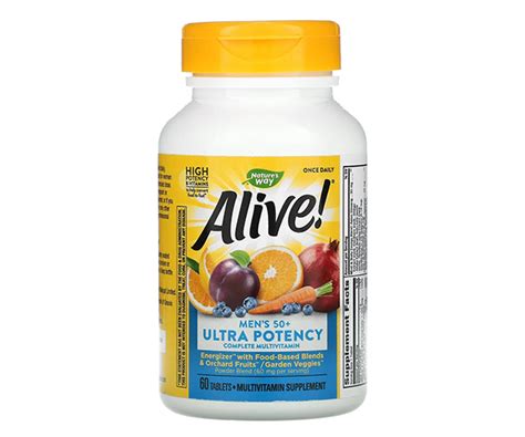 Купить Витамины для мужчин 50+ Nature's Way (Alive! Men's 50+ multi ...