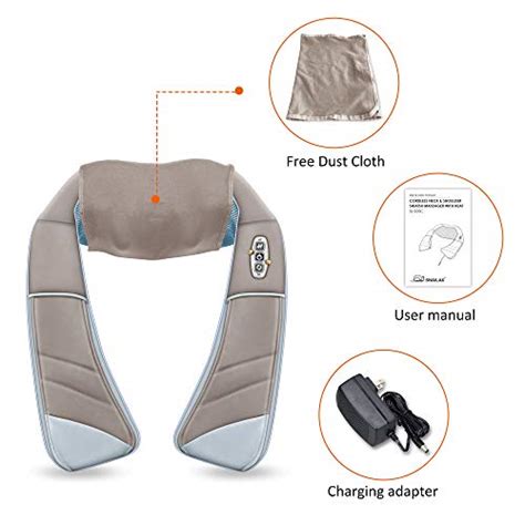 Snailax Cordless Neck Massager With Heat Shiatsu Neck And Shoulder