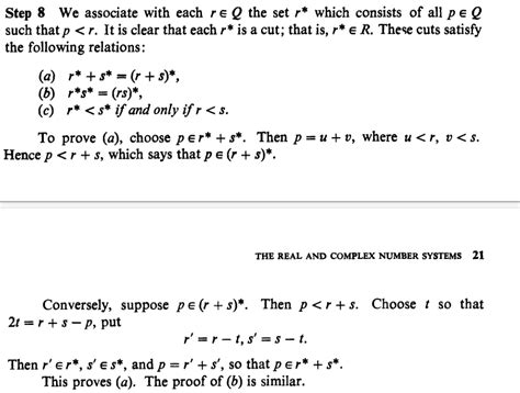 Real Analysis Help With Basic Proof From Rudin PMA Chapter One