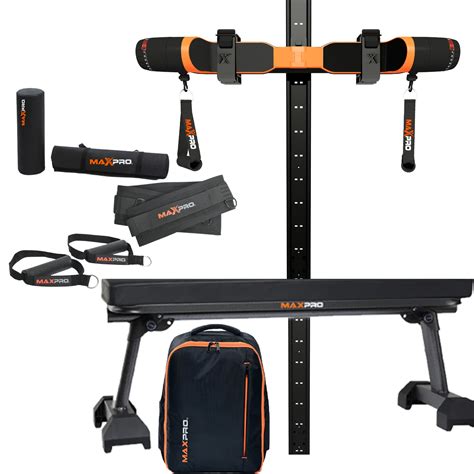 Maxpro | At Home Portable Exercise Machine | Cables, Bench, Weights