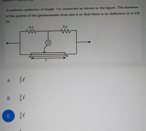 Answered A Uniform Conductor Of Length Is Connected As Shown In The Kunduz