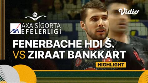 Highlights Fenerbahce Hdi Sigorta Vs Ziraat Bankkart Turkish Men